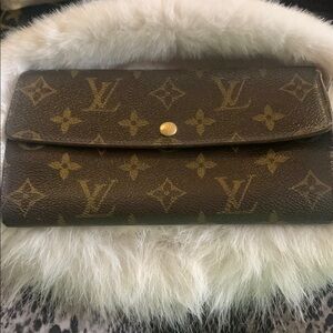 Louis Vuitton Brown Monogram Wallet Iconic Design